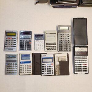 9 Vintage Calculators All Working Condition